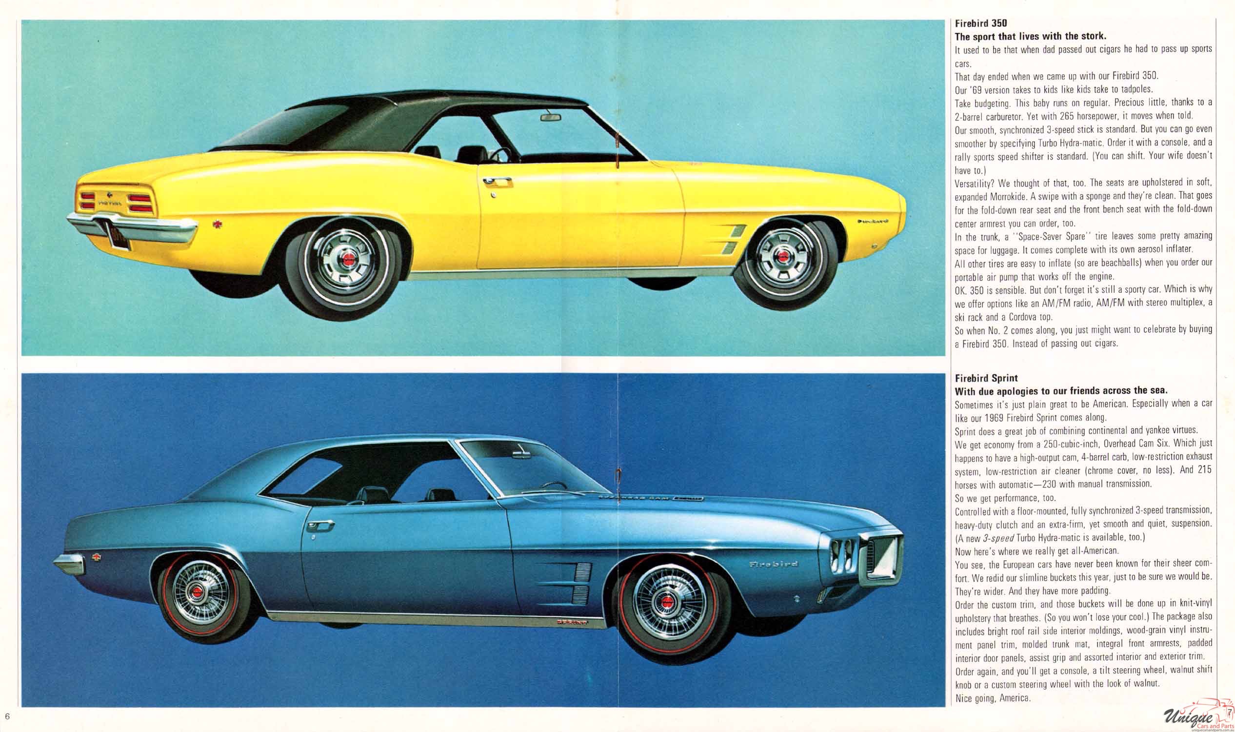 1969 Pontiac Firebird Brochure Page 1